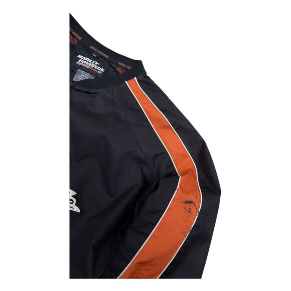 HARLEY DAVIDSON Y2K Screaming Eagle Motorcycle Biker Bomber Light Jacket Mens XL - Picture 7 of 7